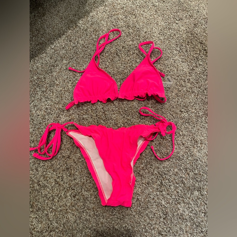 Hot pink bikini